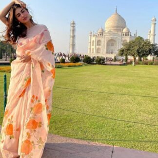New designer saree wear by mauni roy