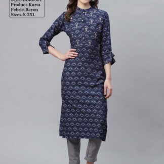 Kurtas rayon dark-blue Divena