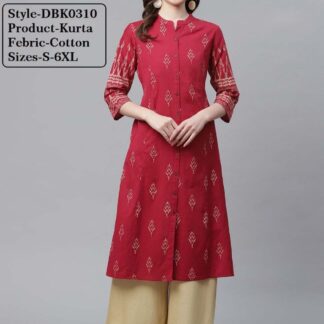 Kurtas cotton red Divena