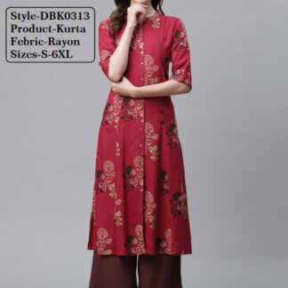 Kurtas rayon red Divena