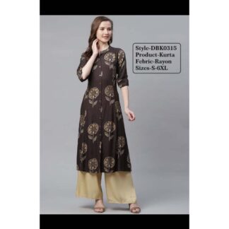 Kurtas rayon black Divena