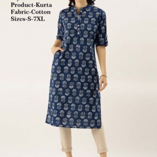 Kurtas cotton blue Divena