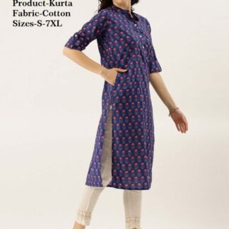 Kurtas cotton blue Divena