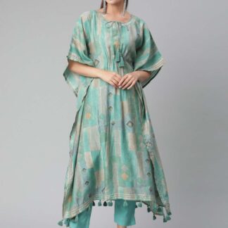 Kurtas Kaftan Kurti sea-green Divena