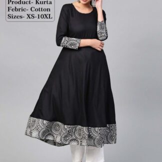 Kurtas rayon black Divena
