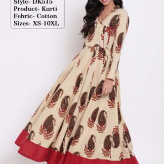 Kurtas Angrakha Kurti cream Divena