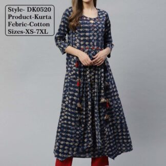 Kurtas cotton black Divena