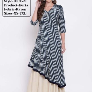 Kurtas rayon grey Divena