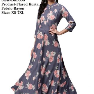 Kurtas rayon grey Divena