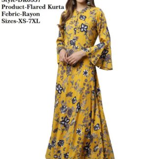 Kurtas rayon mustard Divena