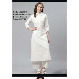 Kurtas cotton white Divena