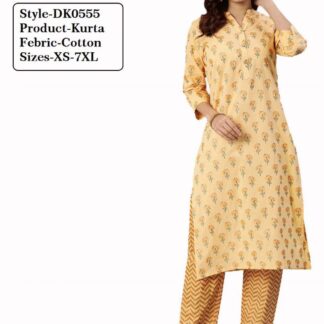 Kurtas cotton yellow Divena