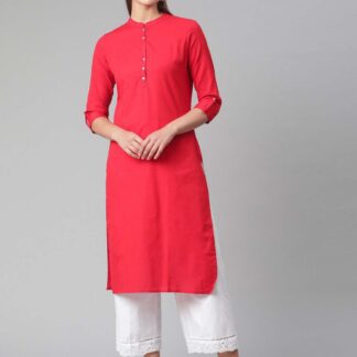 Kurtas khadi red Divena