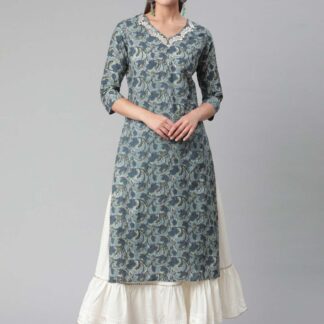 Kurtas cotton blue Divena