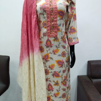 Cotton Printed 3 piece kurti set