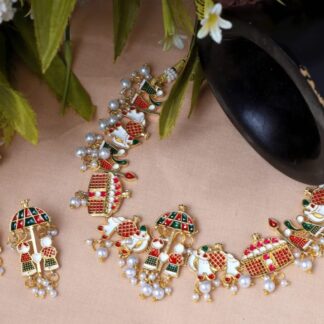 Imitation   Brass Necklaces and earring