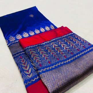 Original Handloom chanderi pure Pattu organza silk (silk by soft silk ) saree with blouse