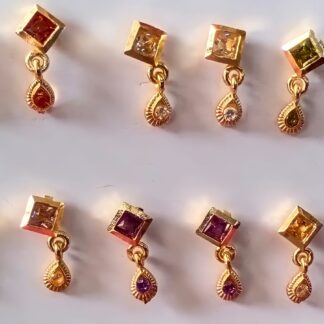 Imitation AD stone Brass Earrings
