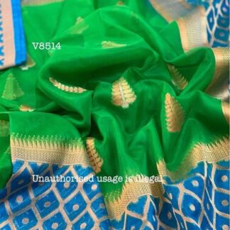 Daybal kora organza   Dabal zari