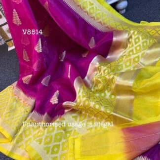 Daybal kora organza   Double zari