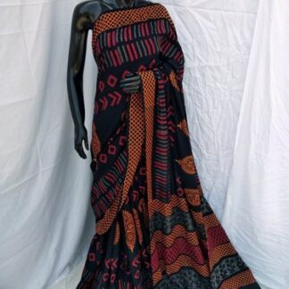 Casual Wear Printed Cotton Saree, 6.3 m (with blouse piece)